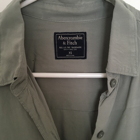 Green Button Down - Picture 3 of 5